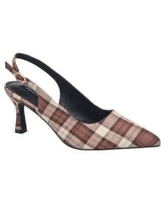 Women's Brenna Plaid Kitten Heel