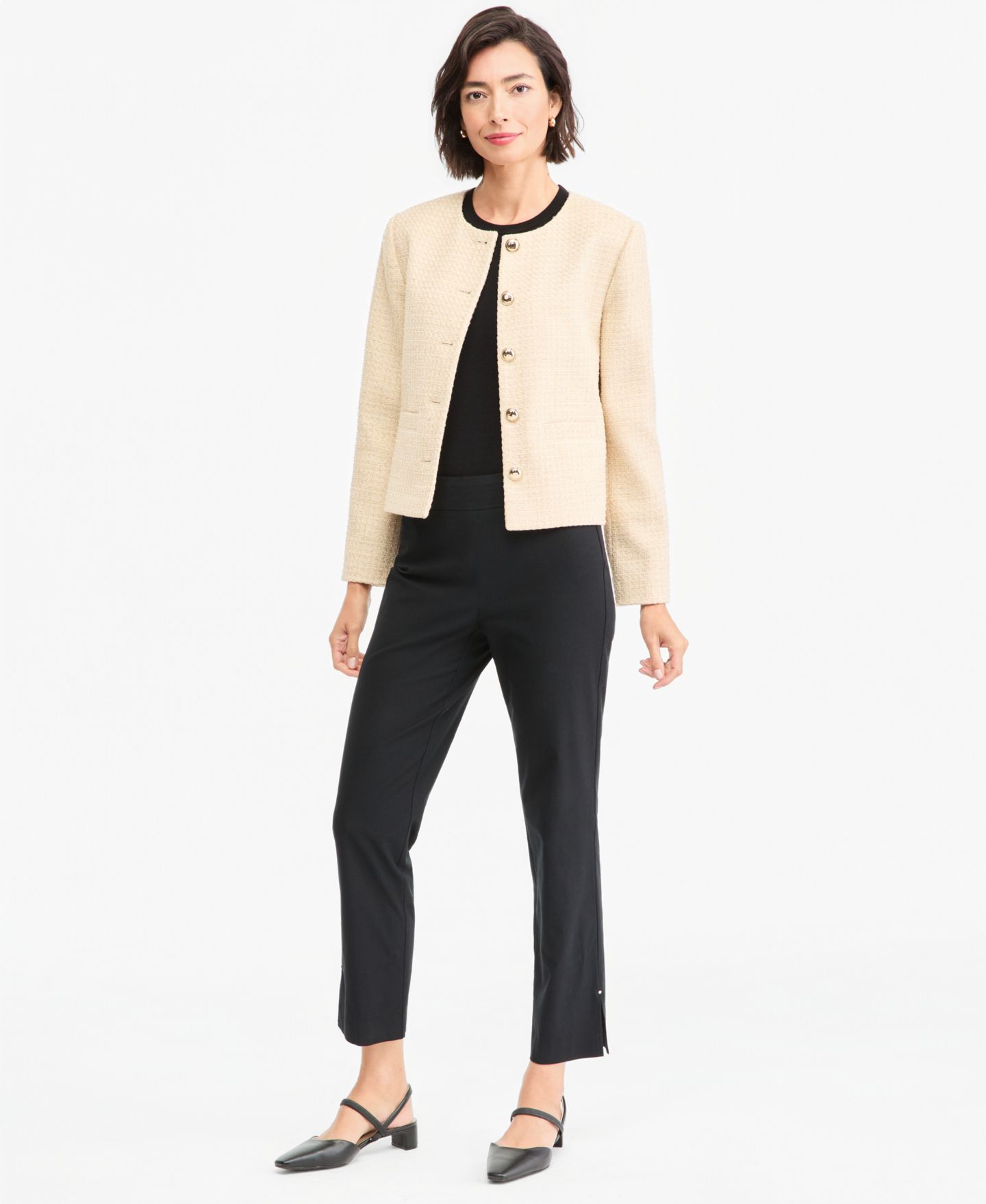 Женская куртка JM Collection Tweed, цвет: Кофейный — фото 3