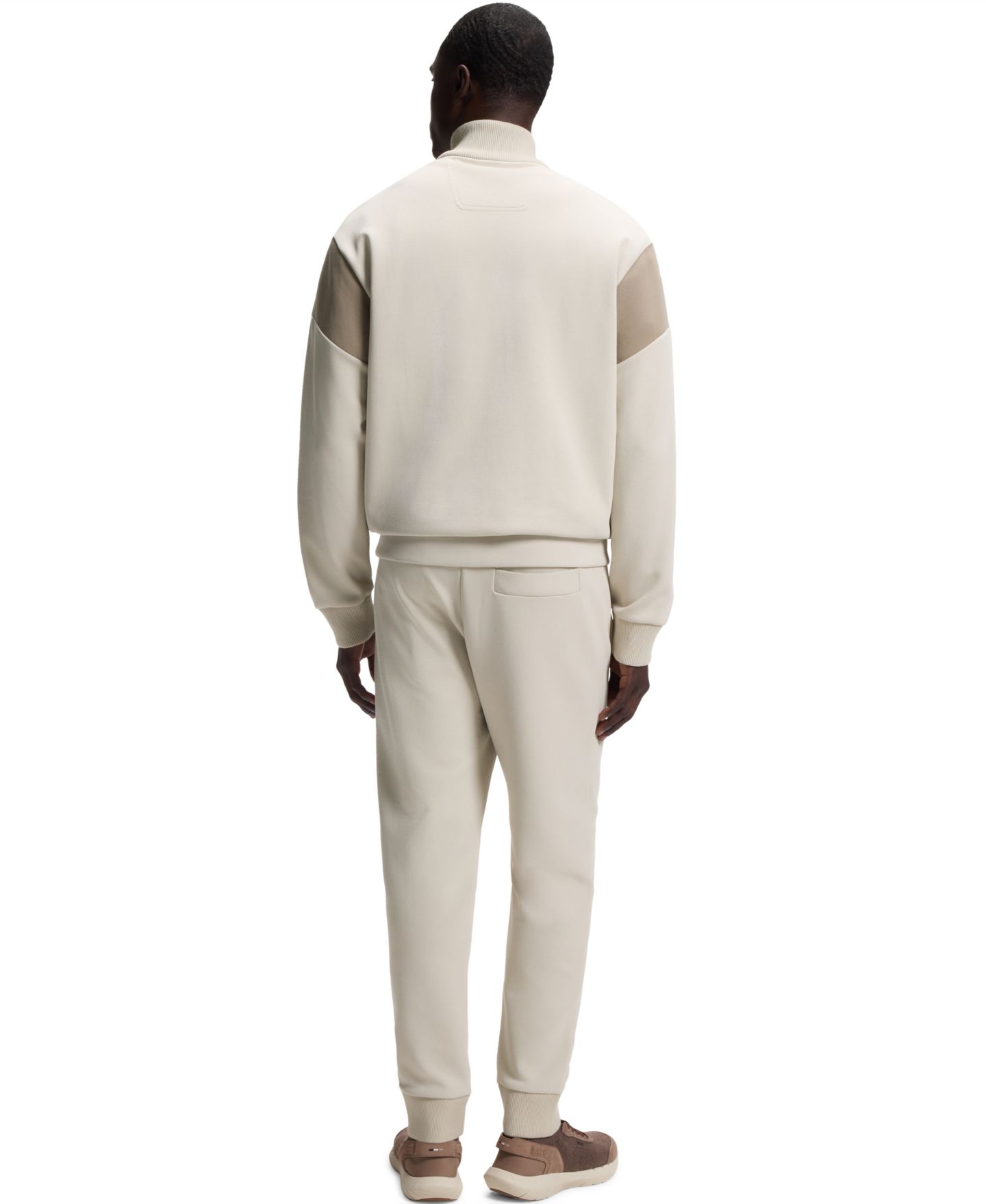 Мужской свитшот Hugo Boss BOSS by Cotton-Blend Regular-Fit, цвет: Чёрный — фото 7