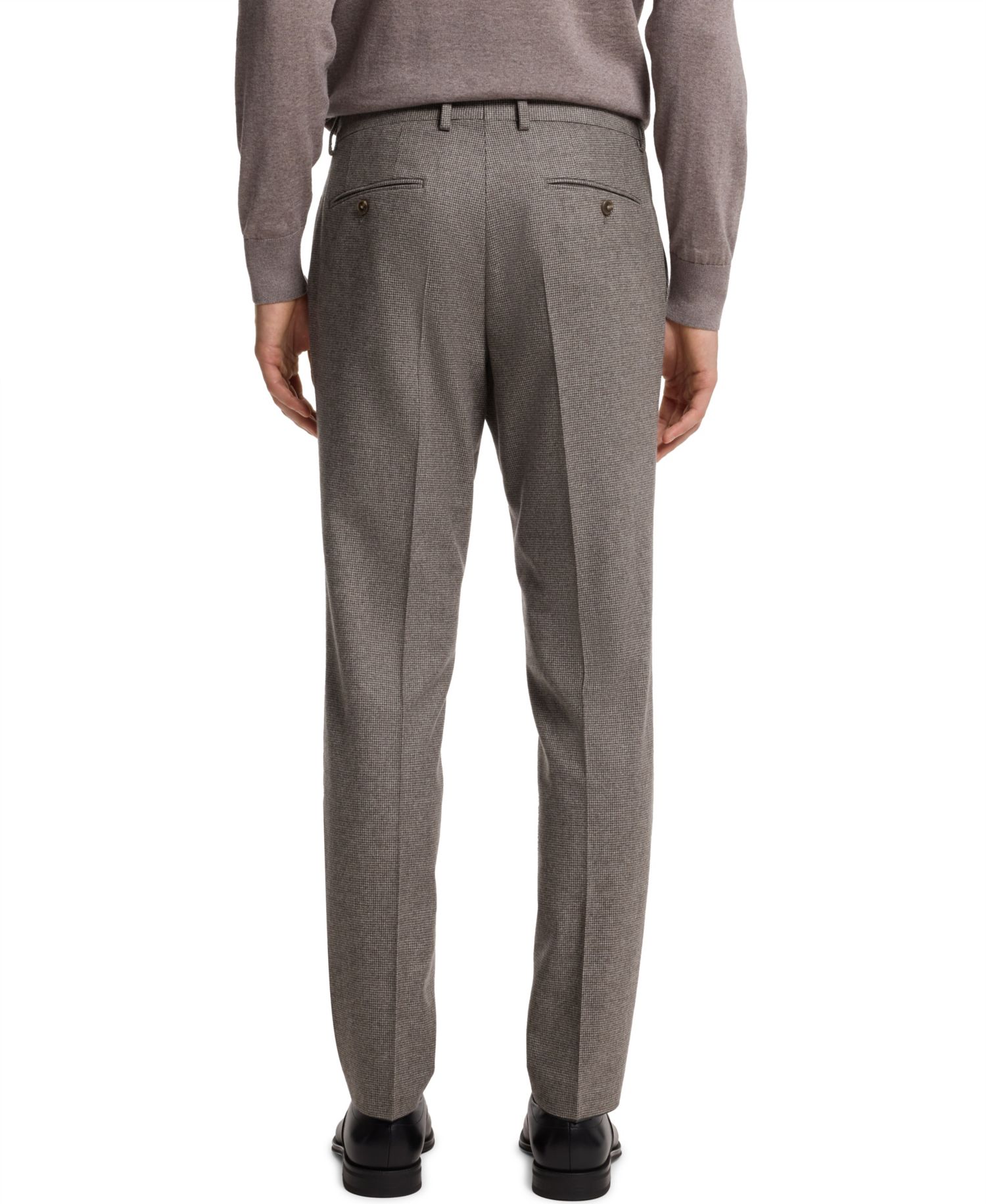 Men's Virgin Wool Slim-Fit Patterned Suit