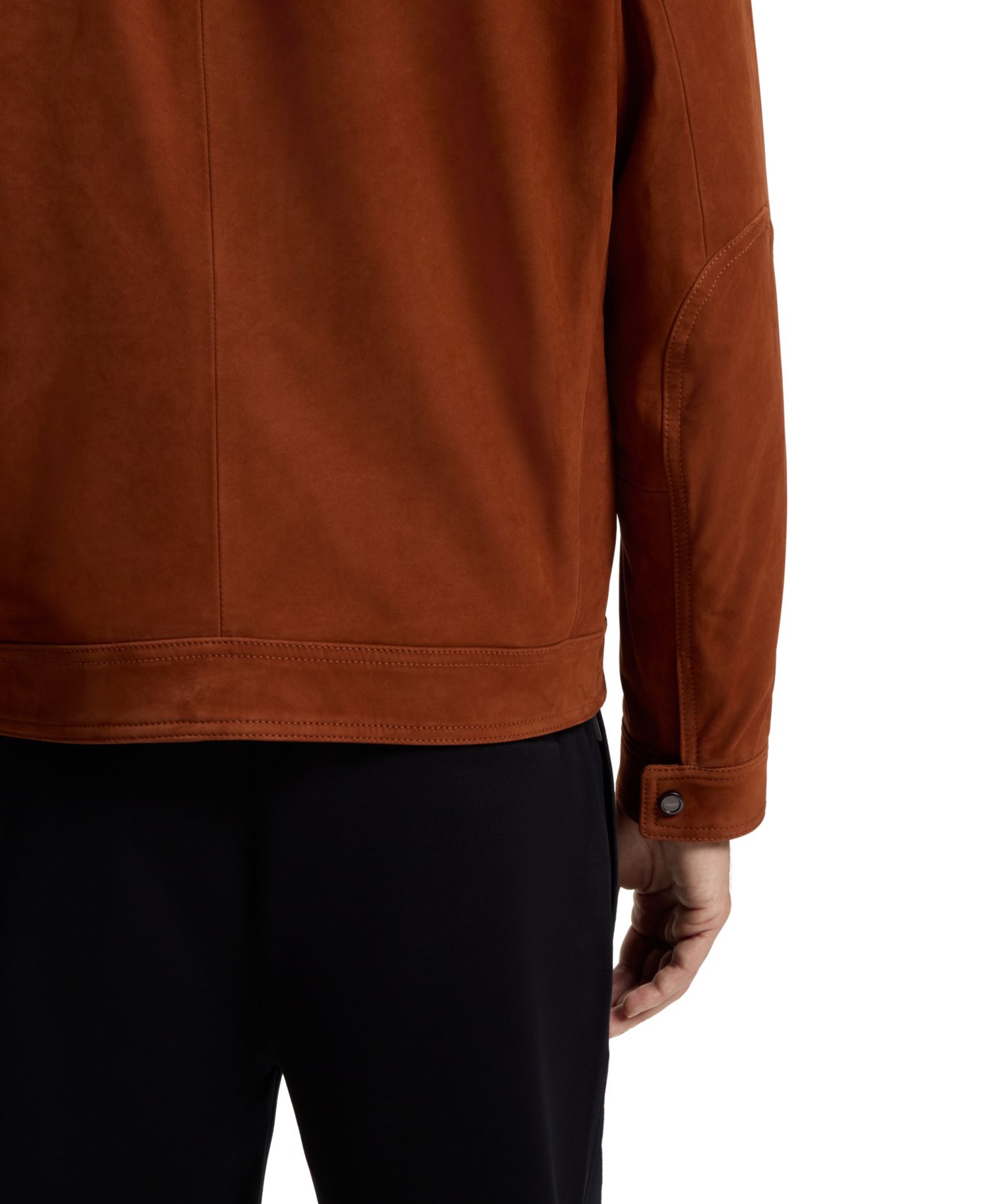 x Aston Martin Men's Suede Regular-Fit Jacket