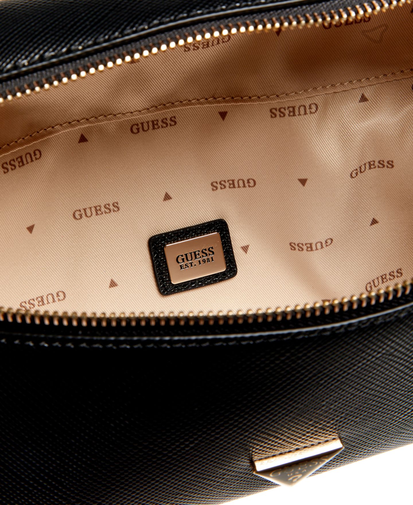 Женская сумка GUESS Danielle Canister Small Crossbody Handbag, цвет: Чёрный — фото 3