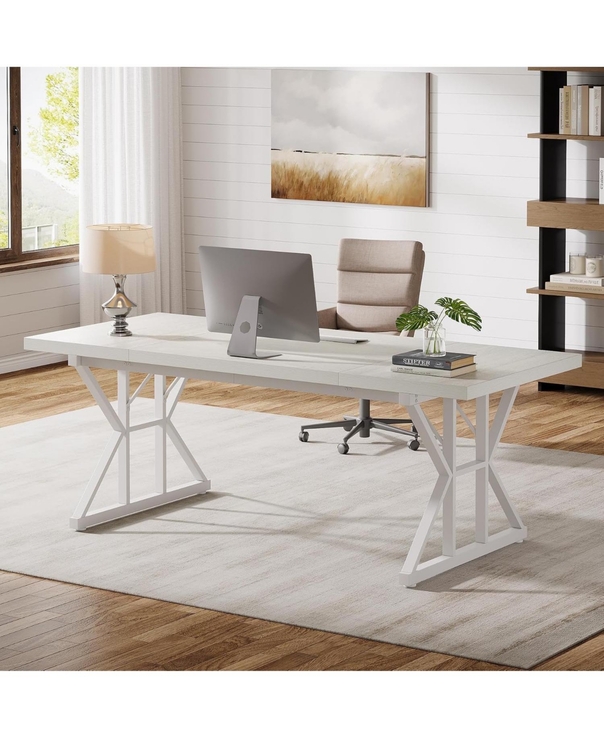 Tribesigns 70.86" Industrial Executive Desk