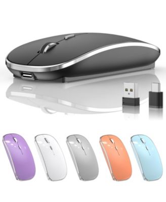 Rechargeable Wireless Quiet-Click Mouse for PC/Mac