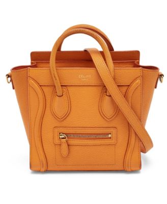 women's  Nano Luggage Tote Grained Leather