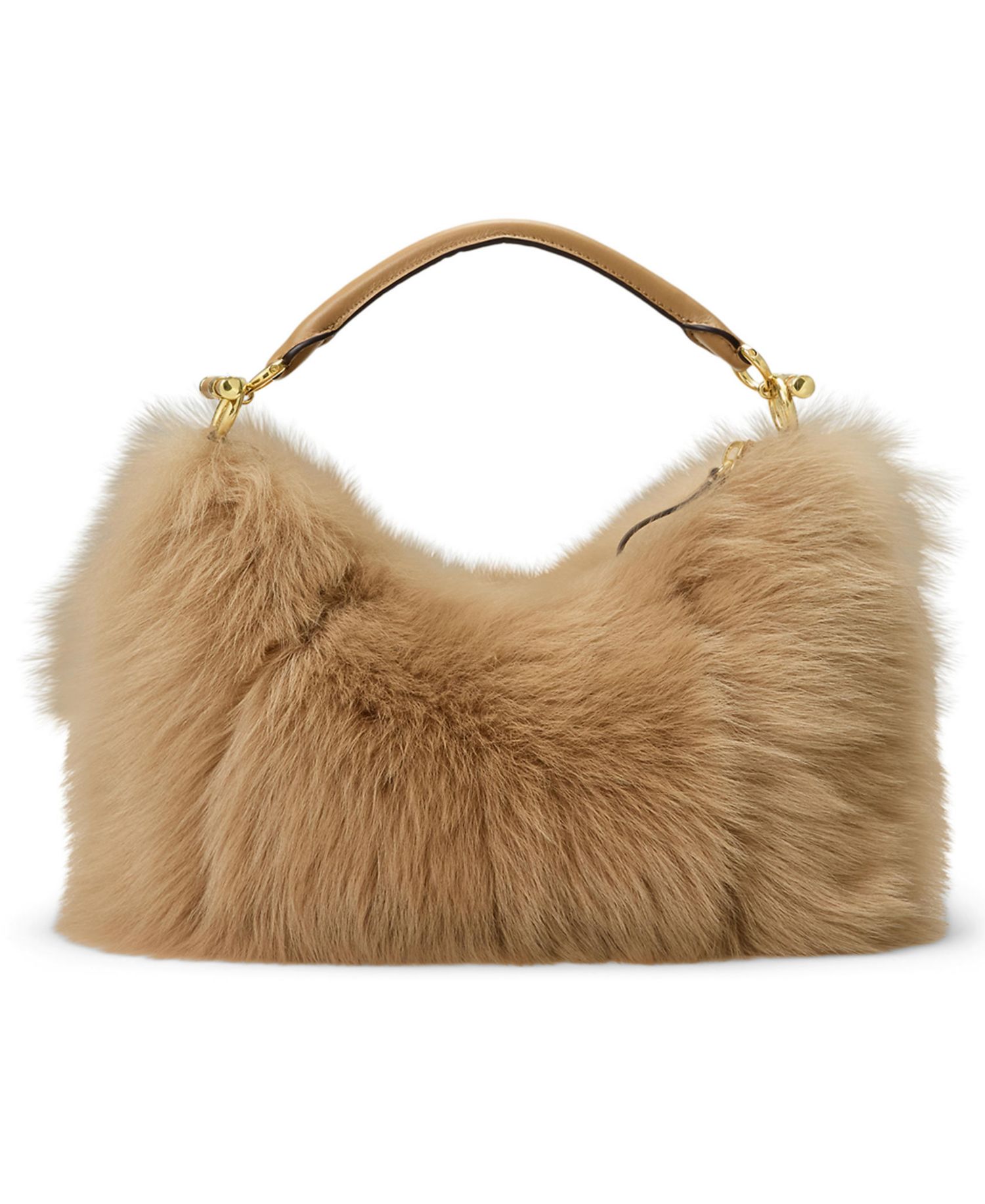 Blaike Shearling Small Shoulder Bag