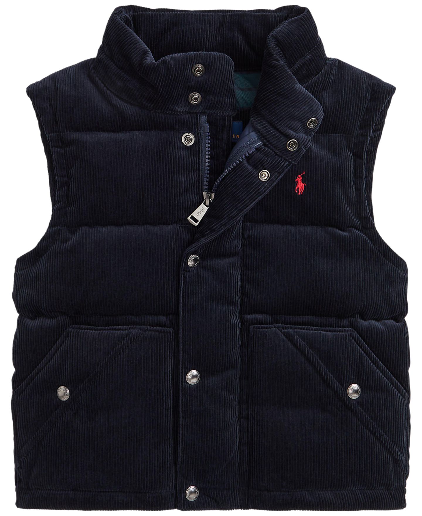 Куртка Polo Ralph Lauren Convertible Corduroy Down Jacket для мальчиков, цвет: Тёмно-синий — фото 6