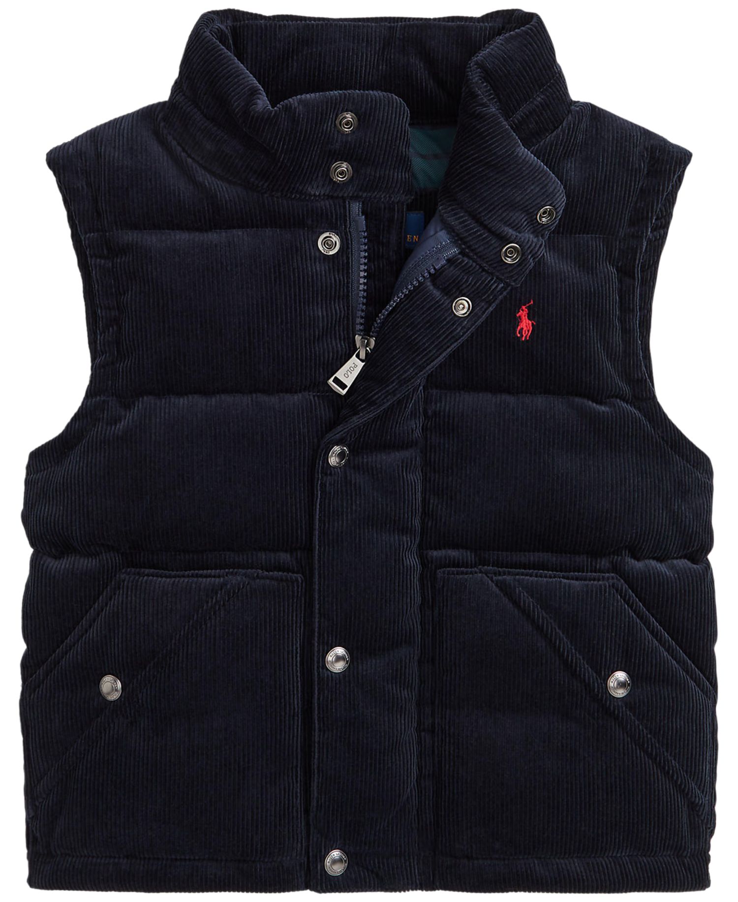 Boys' 2T-7 Convertible Corduroy Down Jacket