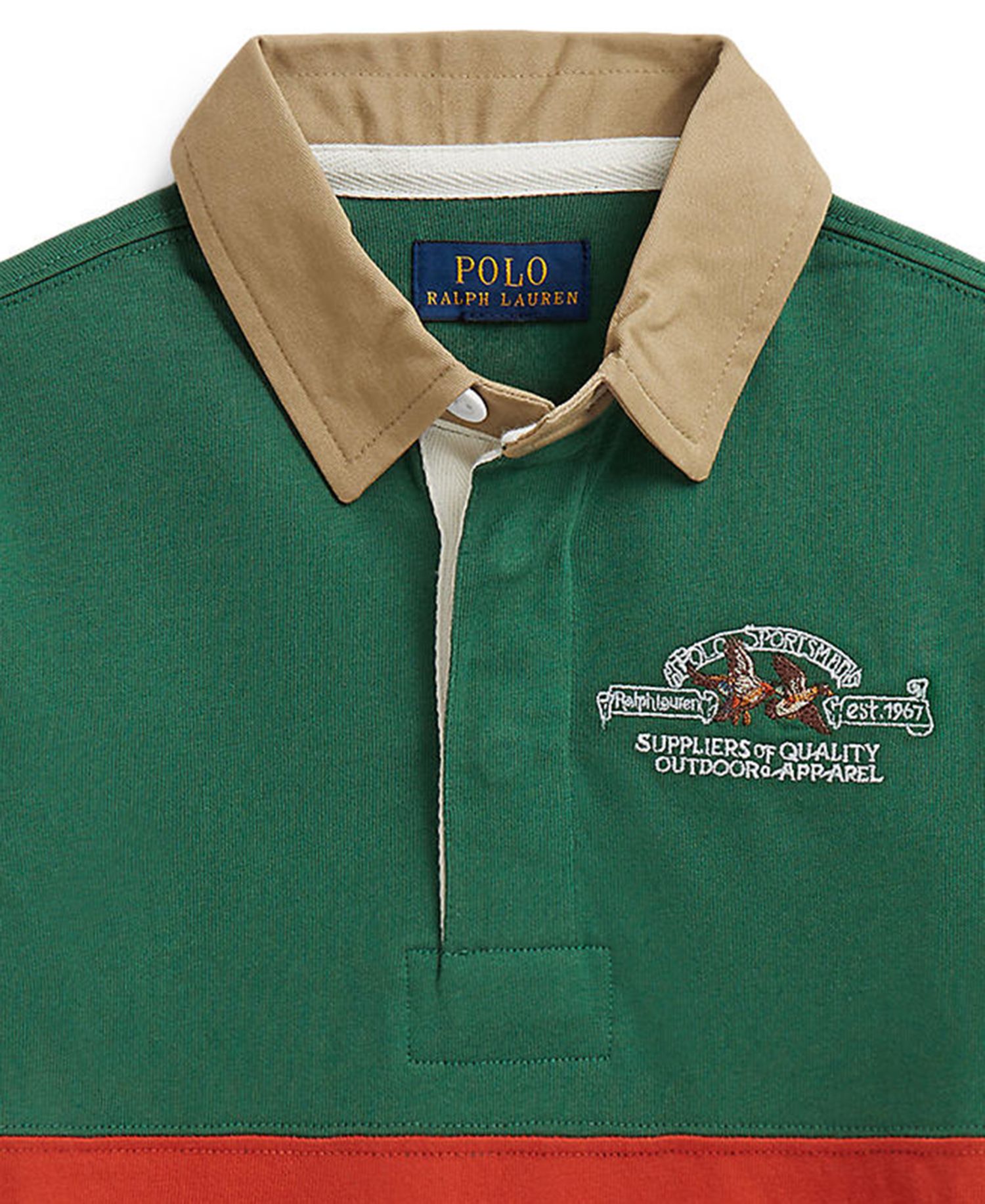 Boys' 2T-7 Polo Sportsman Cotton Rugby Shirt