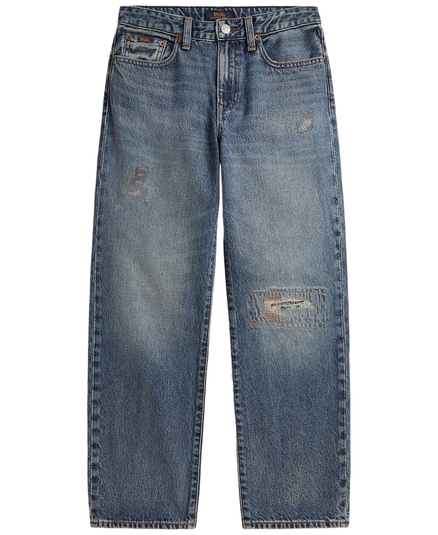 Джинсы Polo Ralph Lauren Lynwood Relaxed-Fit Distressed для мальчиков, цвет: Еловый — фото 1