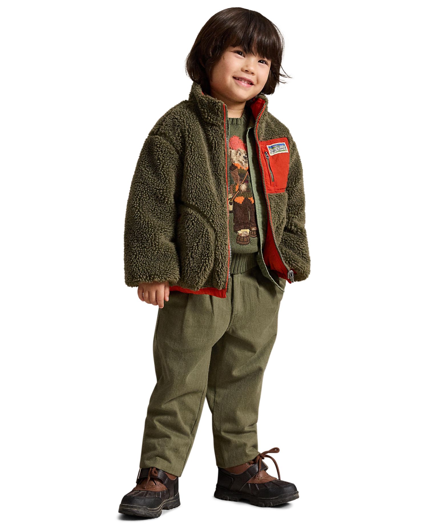 Boys' 2T-7 Polo Bear Sweater