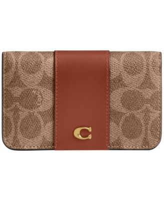 Essential Mini Signature Canvas Slim Card Case
