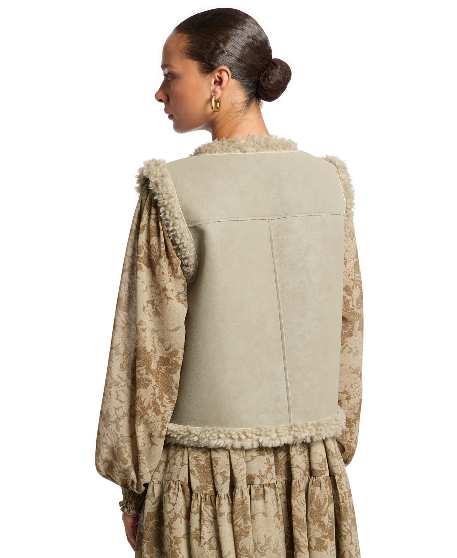 Women's Faux Shearling Sleeveless Vest