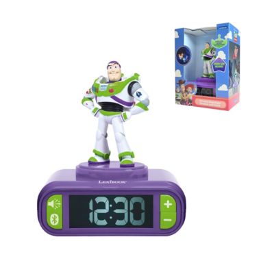 Disney Toy Story Buzz Lightyear Digital Alarm Clock with 3D Nightlight and Bluetooth Speaker