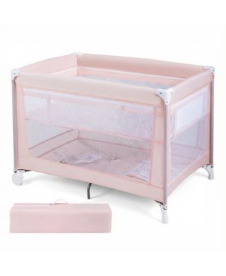 Portable Baby Playard with Soft Mattress, Breathable Mesh Sides
