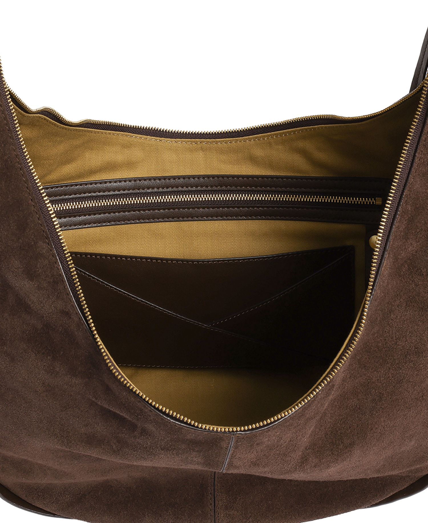 Highline Leather Banana Hobo Handbag