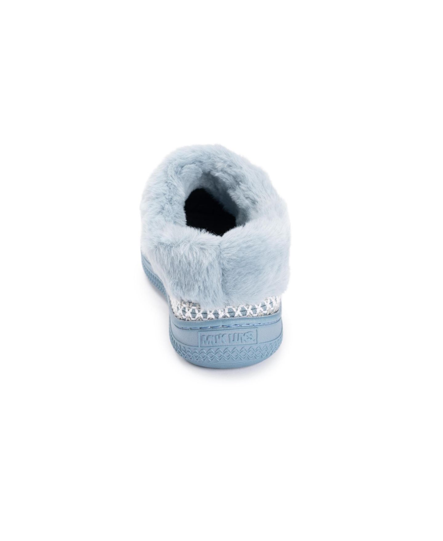 Женские тапочки MUK LUKS Charlee Velvet Clog Slippers, цвет: Синий — фото 3