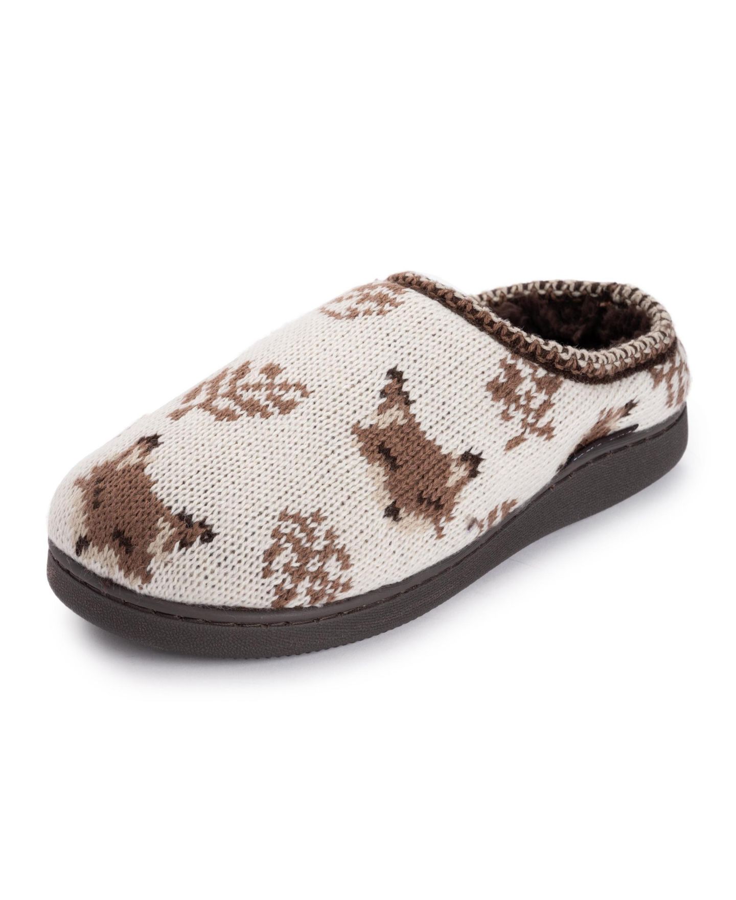 Женские тапочки MUK LUKS Brook Clog Slippers, цвет: Слоновая кость — фото 3