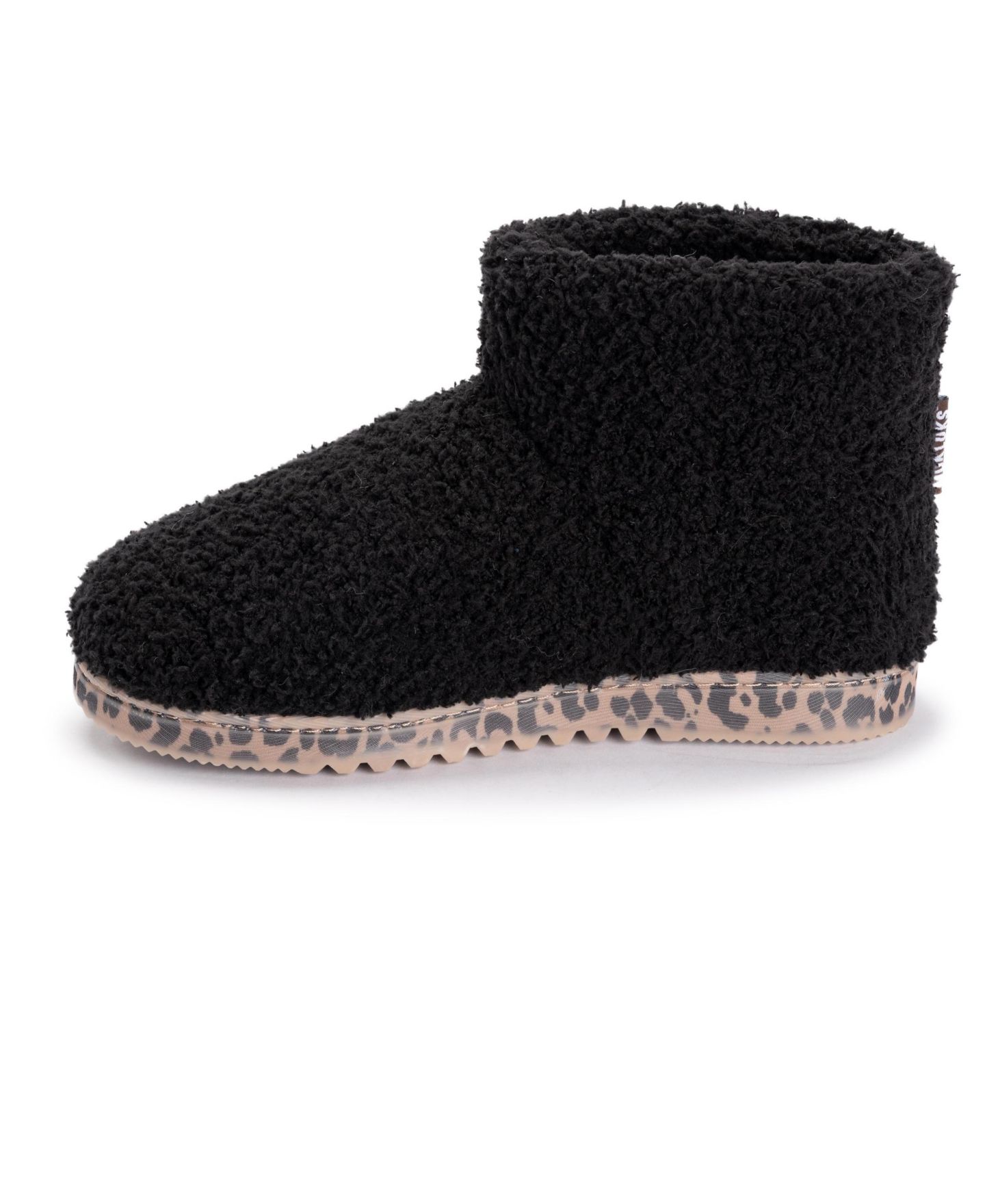 Женские тапочки MUK LUKS Fabiola Bootie Slippers, цвет: Чёрный — фото 6