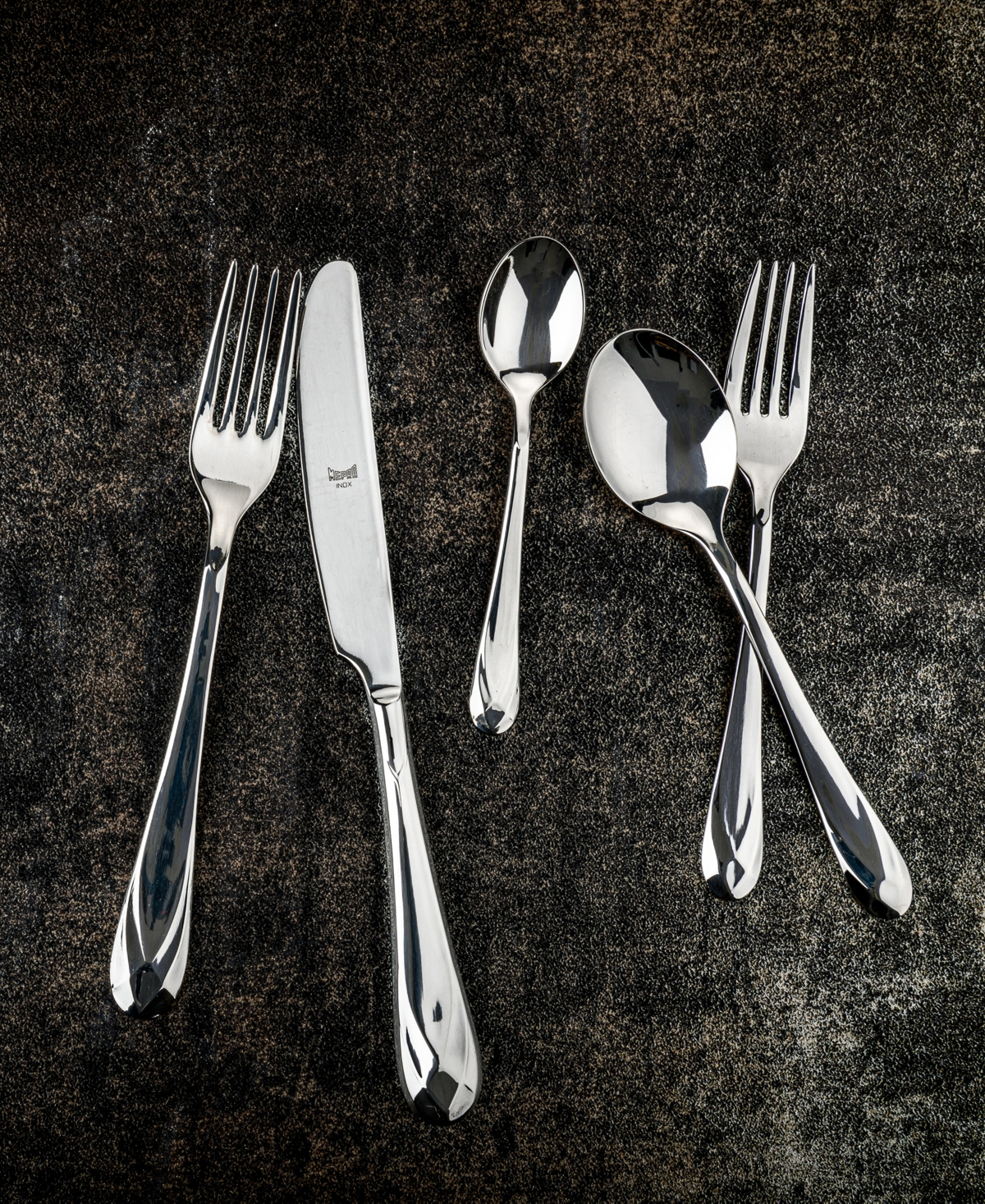 Mepra Diamante Flatware Set, 5 Pieces