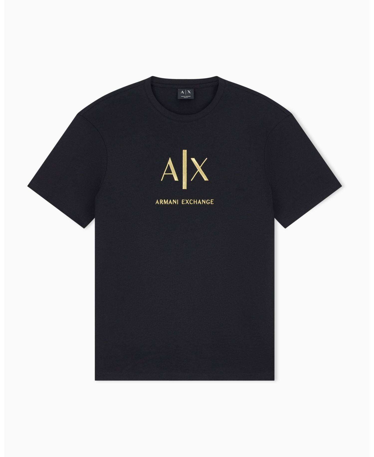 Men's Black And Gold Slim T-Shirt