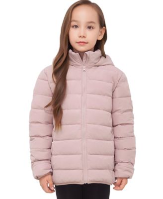 Girls' Hudson Lightweight Hooded Puffer Jacket, Size 4-18