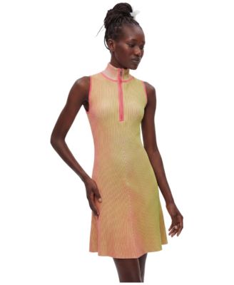 Women's Halter Iridescent Knit A-Line Mini Dress