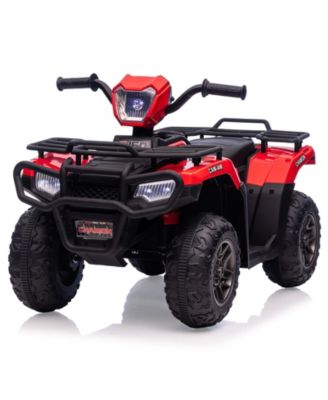 12V Kids Ride On ATV, Dual Speed 1.5-2.2MPH, LED Lights, Audio and USB, One-Button Start, Battery Powered 4-Wheeler Outdoor Toy for Kids
