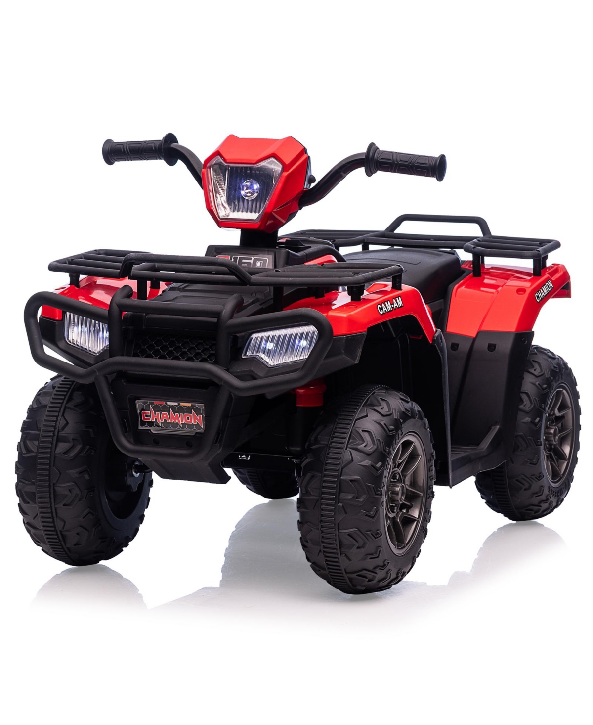 12V Kids Ride On Atv, Dual Speed 1.5-2.2MPH, Led Lights, Audio and Usb, One-Button Start, Battery Powered 4-Wheeler Outdoor Toy for Kids