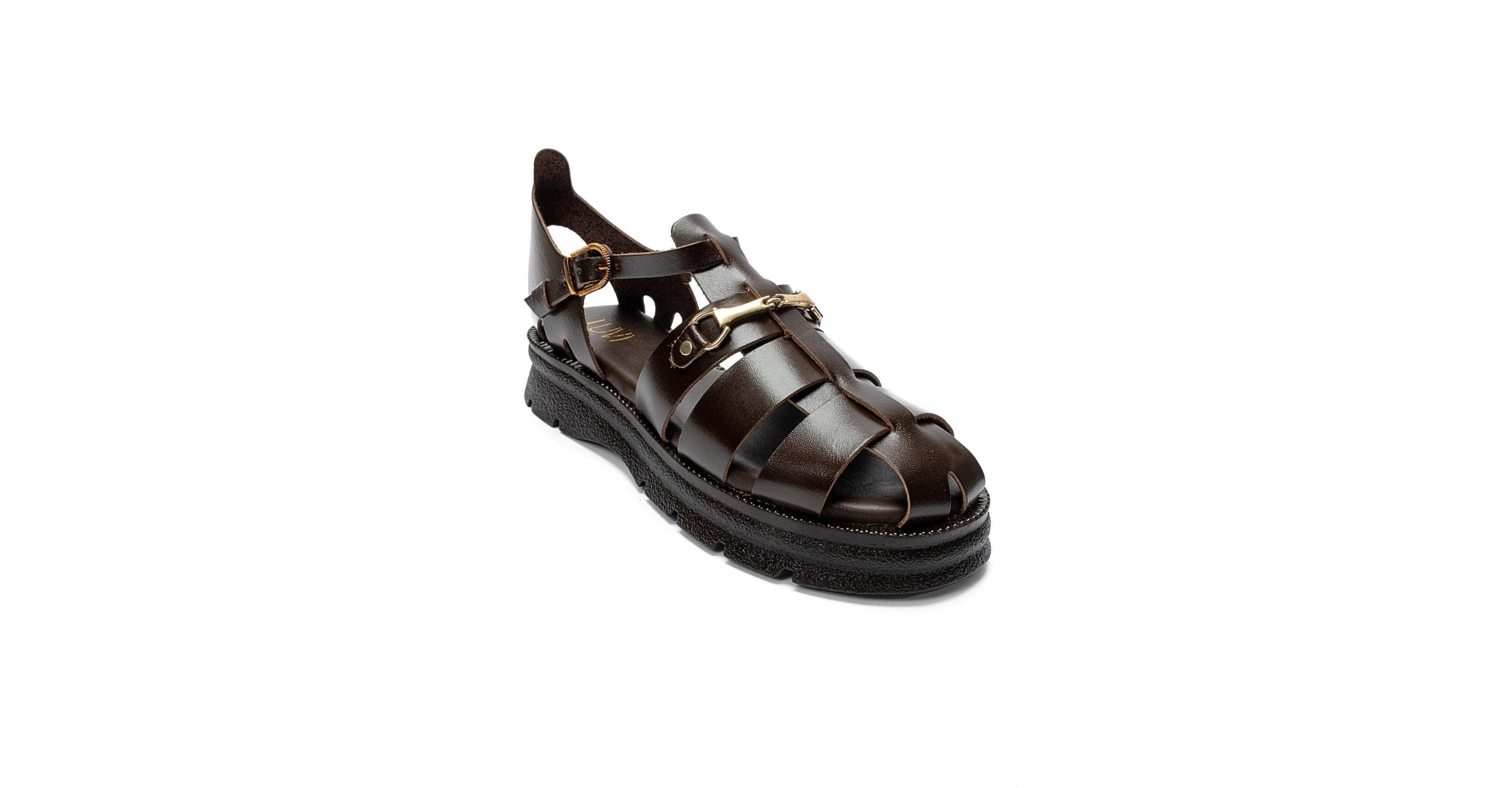 Forever and Always Shoes Women's Riela Leather Buckle Sandal