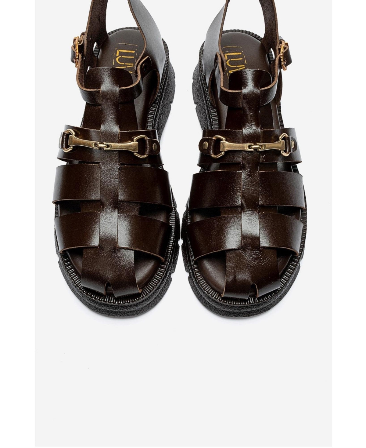 Forever and Always Shoes Women's Riela Leather Buckle Sandal