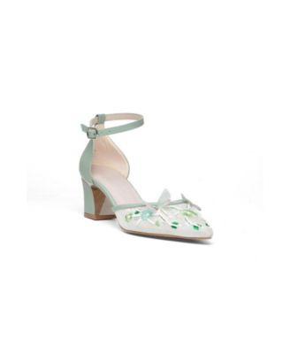 Women's Iry Block Heel Bridal Pointed Toe Pump