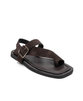 Forever and Always Shoes Women's Curry Leather Slingback Sandal