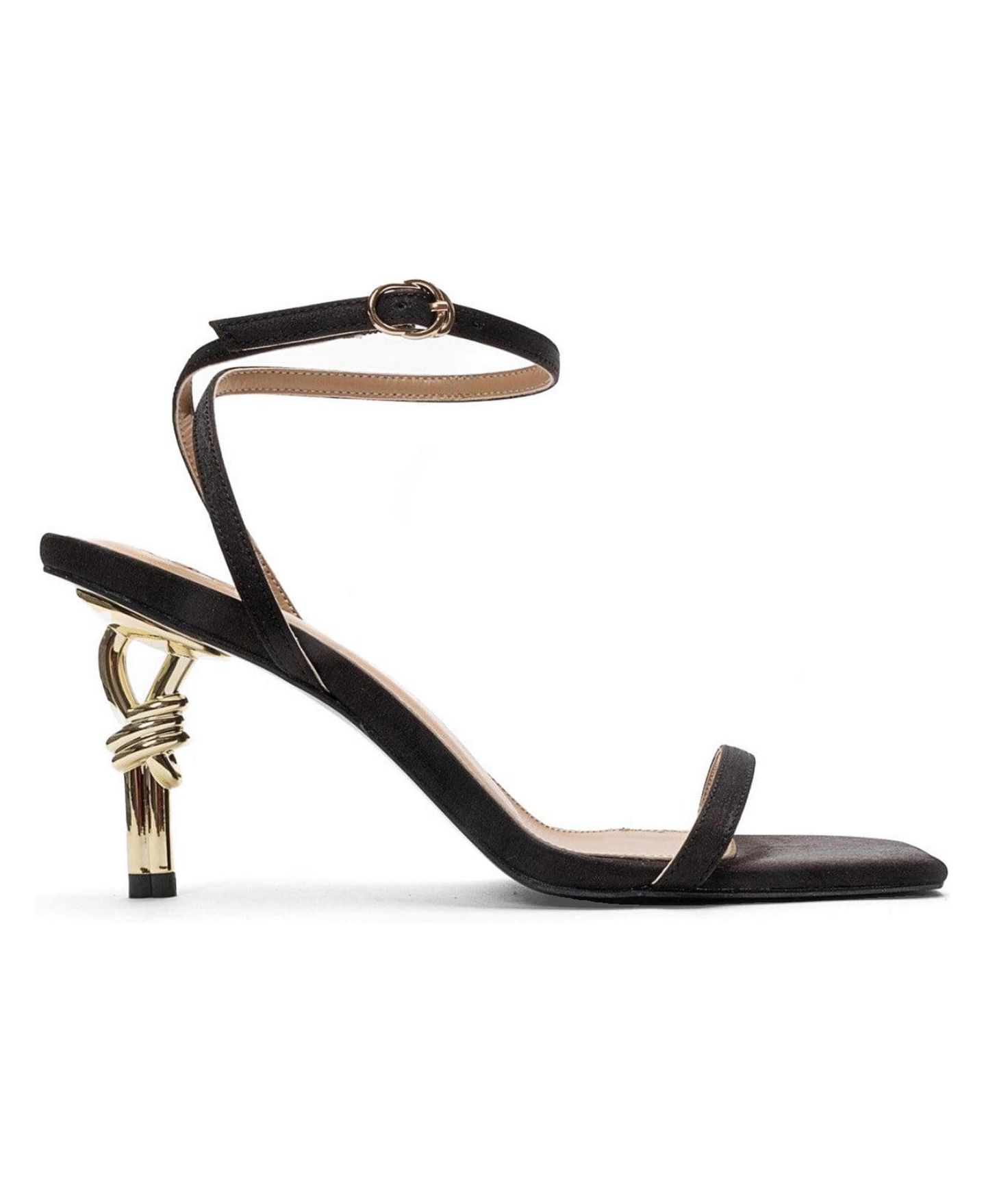 Женские сандалии Prologue Shoes Sone Stiletto Ankle Strap Sandal, цвет: Чёрный — фото 2
