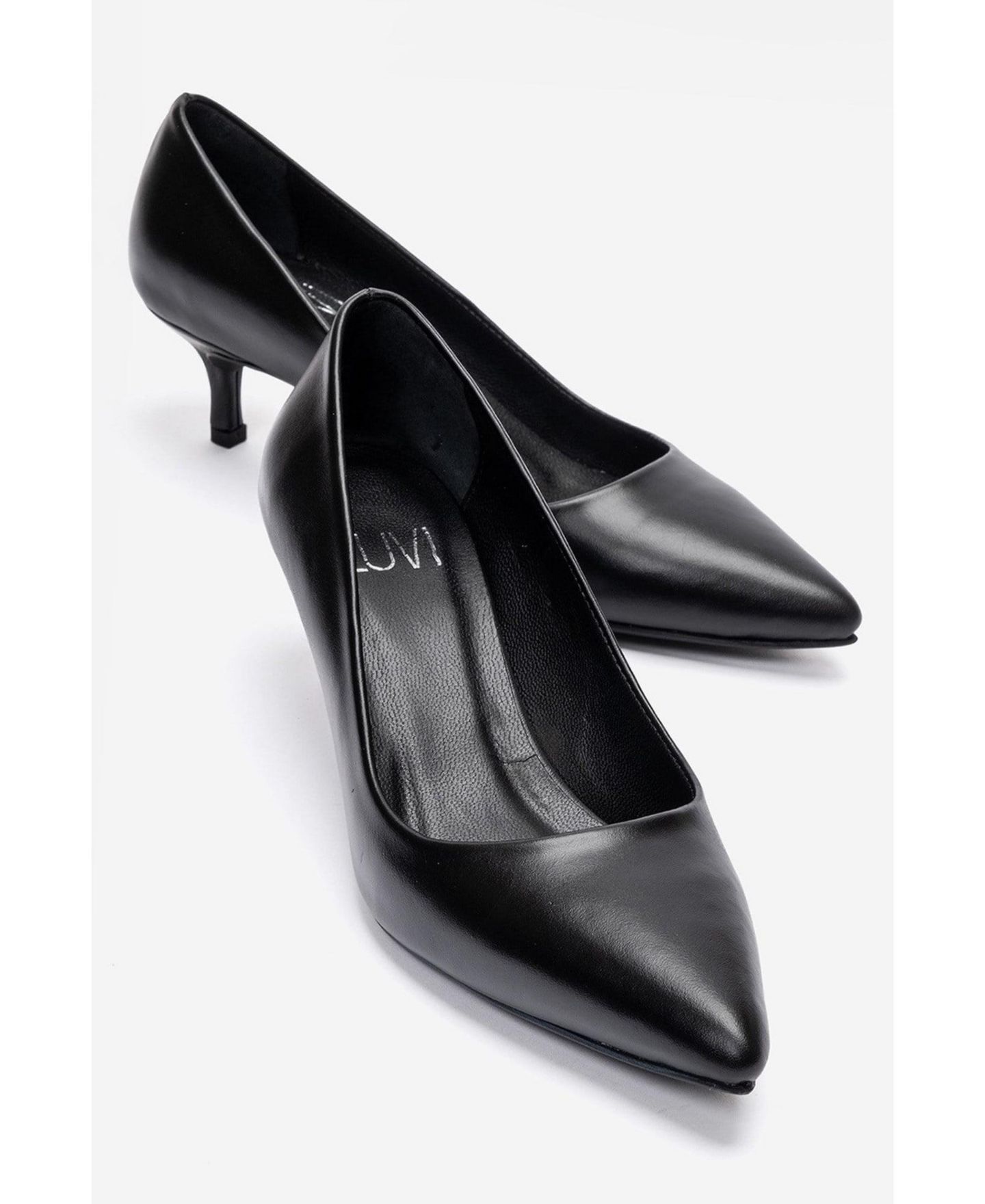 Женские туфли Forever & Always Shoes Jalen Leather Stiletto, цвет: Чёрный — фото 3