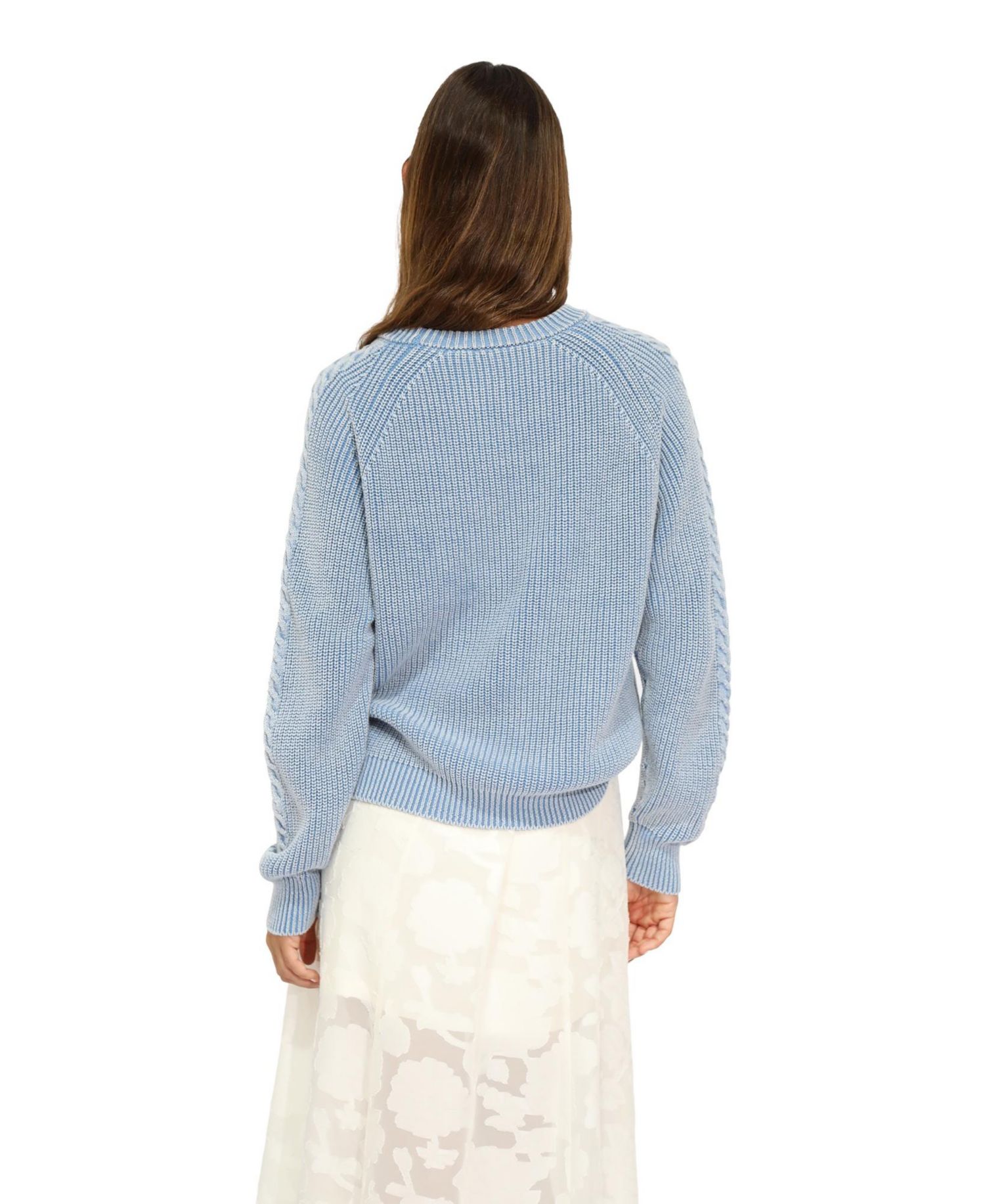 Women's Hudson Street Cable-Knit Crewneck Sweater