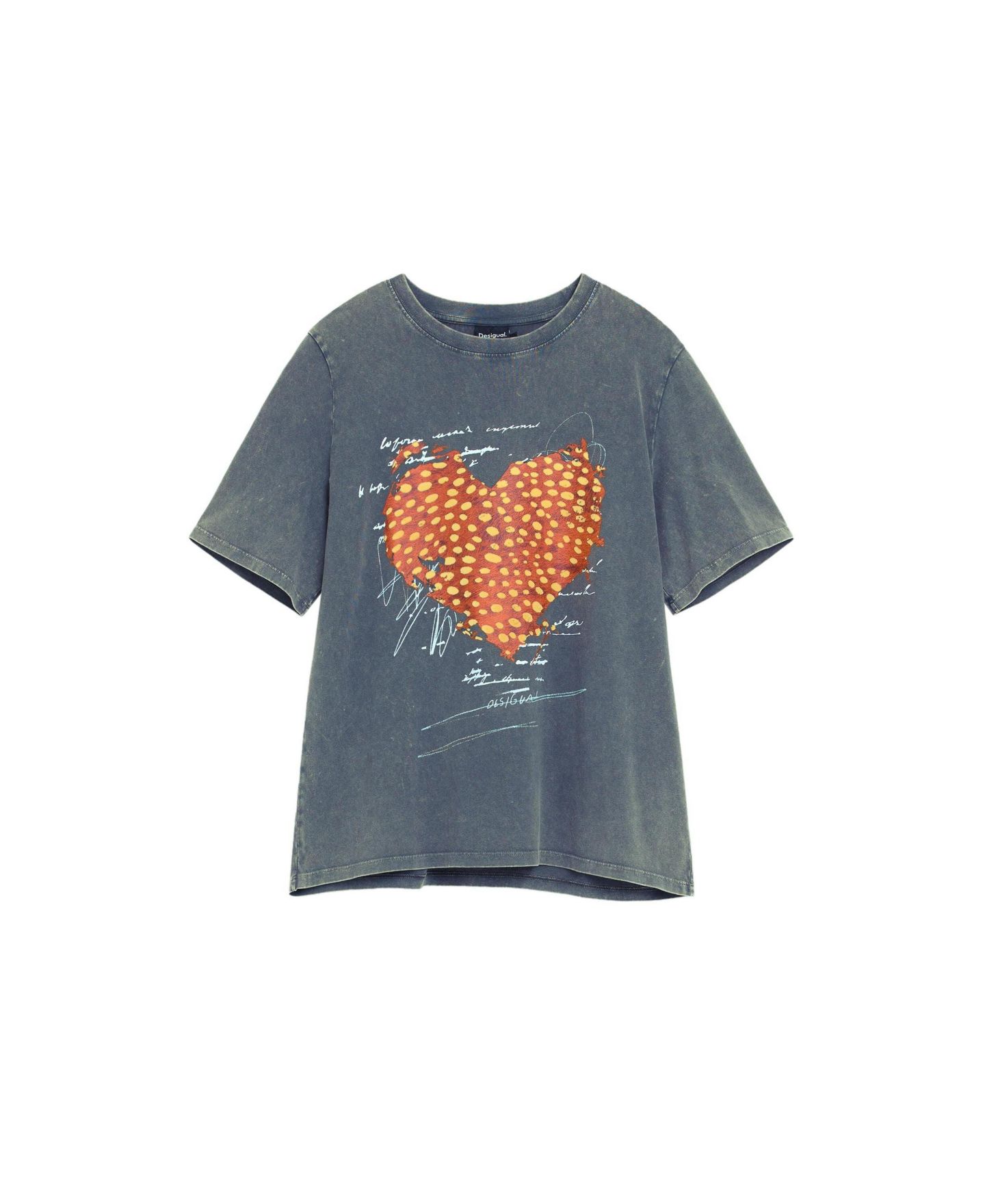 Женская футболка Desigual Graphic Cotton, цвет: Чёрный — фото 6