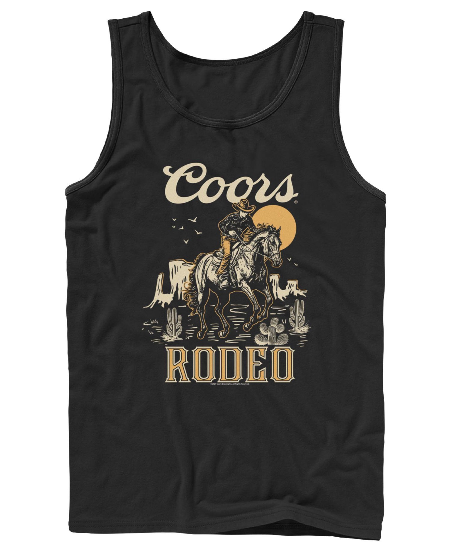 Men's Coors Rodeo Cowboy Western Graphic Tank Top