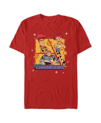 Men's Disney Pixar Toy Story Woody and Jessie Carnival Game Changers Graphic T-Shirt