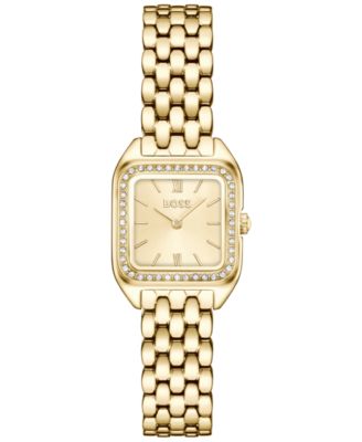 Women's Mae Petite Quartz Ionic Plated Thin Gold Steel Watch 22mm