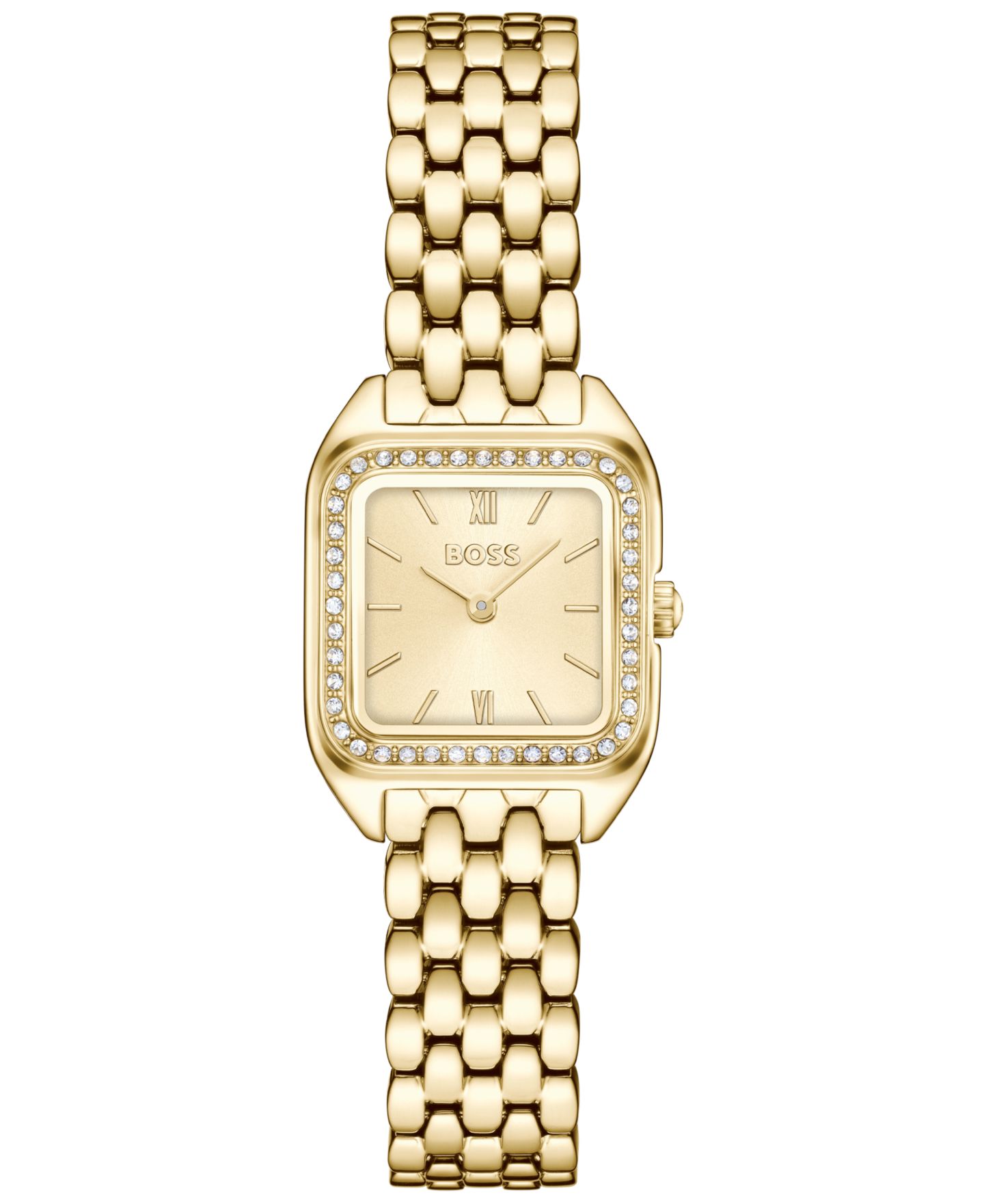 Женские часы Hugo Boss Mae Petite Quartz Ionic Plated Thin Gold Steel Watch 22mm — фото 1