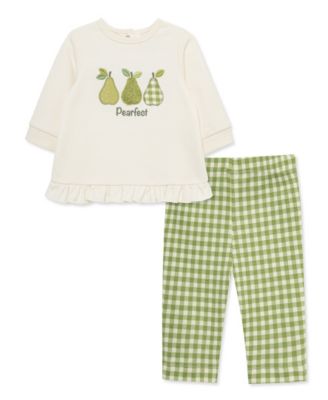 Baby Girls' Pearfect Graphic Top and Pants, 2-Piece Set