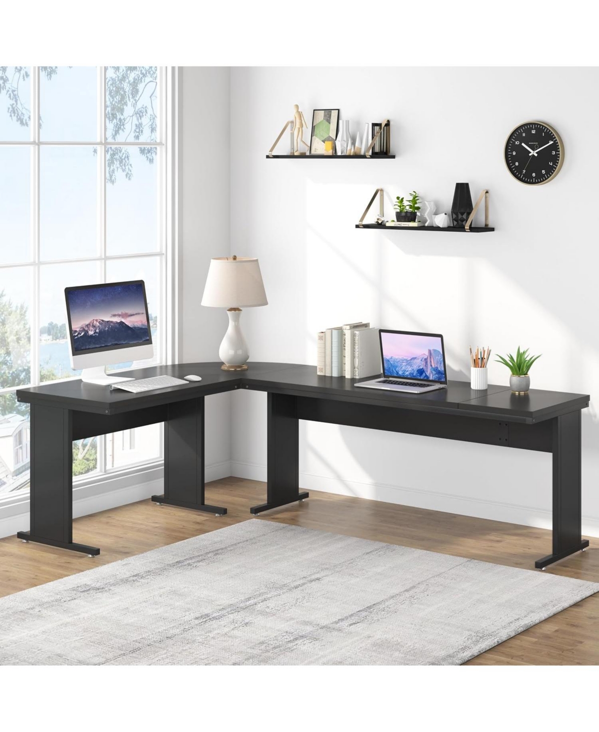 Tribesigns 83" L-Shaped Executive Desk