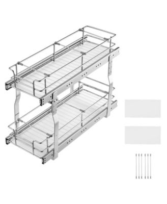 8.5in Wx21in Dx15in H Pull Out Cabinet Organizer Steel Slide Out Drawer 10in Wx22in Dx18in