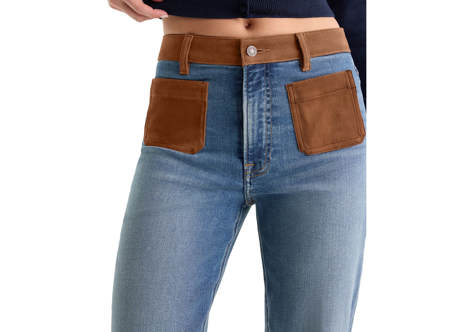 Petite True Straight High-Waisted Straight-Leg Jeans