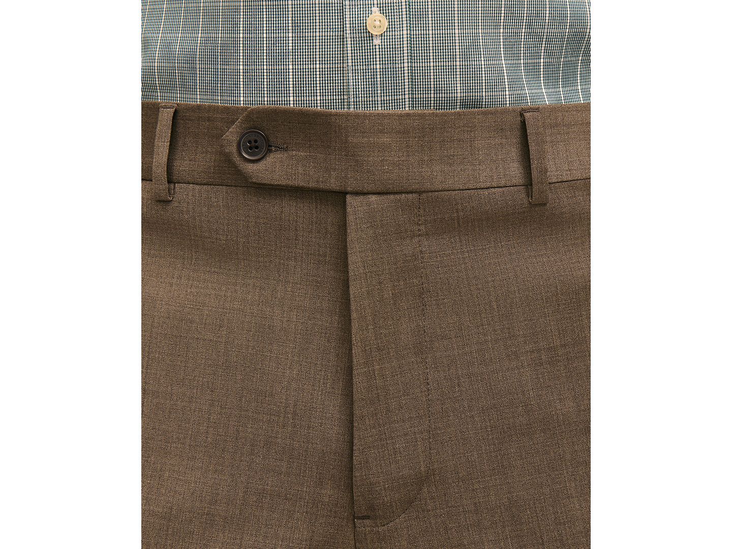 Мужские брюки Brooks Brothers Classic Fit Explorer Suit Separates Pant, цвет: Серо-коричневый — фото 2