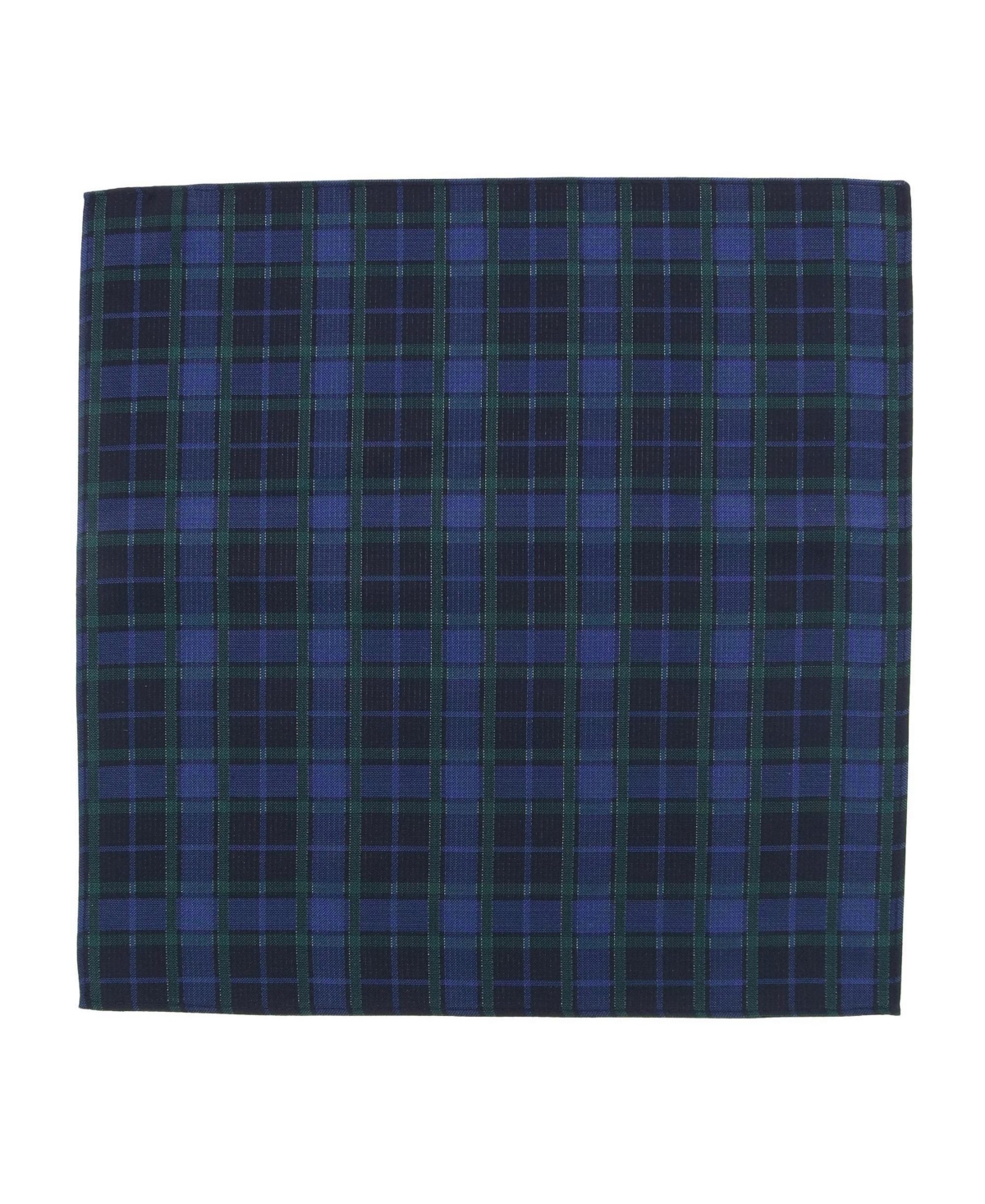 Trafalgar Men's Ives Plaid Necktie and Pocket Square Bundle