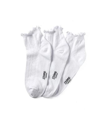 Women's 3-Pack Pointelle Mid Crew Socks