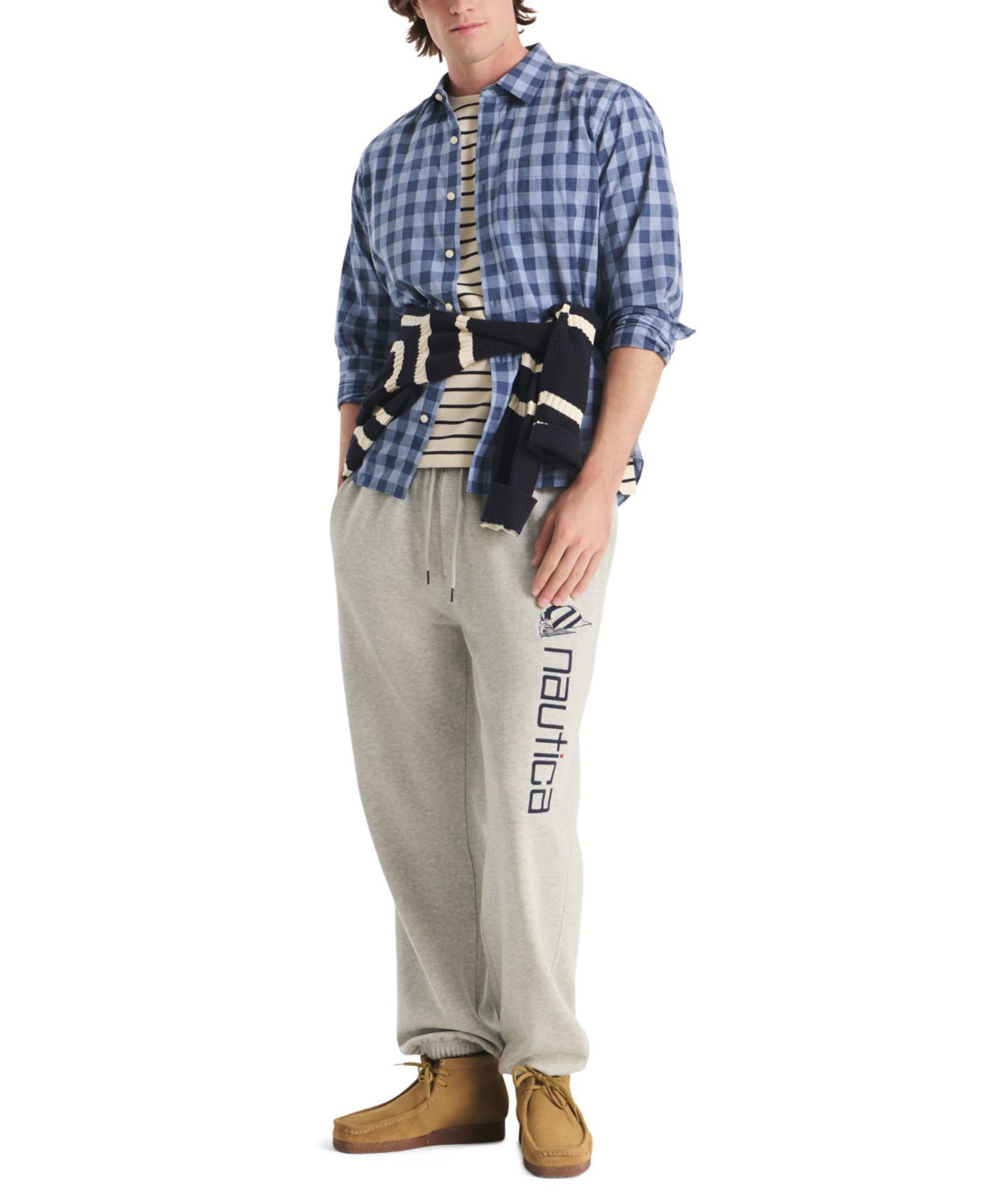 Men's Plaid Long-Sleeve Shirt