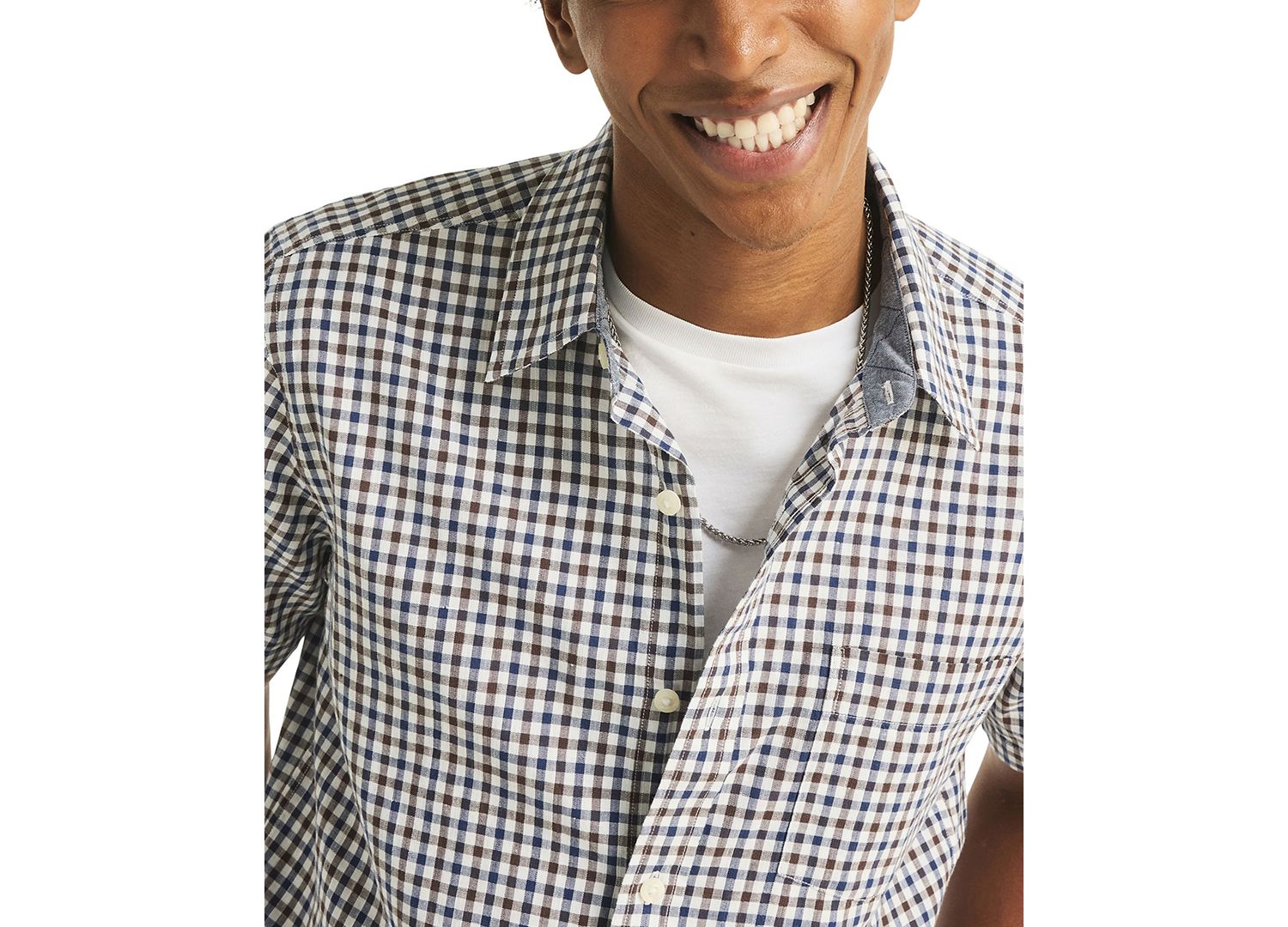 Men's Slub Short-Sleeve Shirt